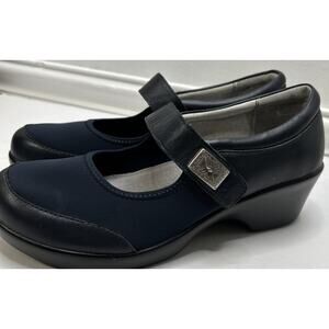 Women’s Alegria MAY-698 Mary Jane Shoe Size 40 US Size 8.5 Blue Clog Strap